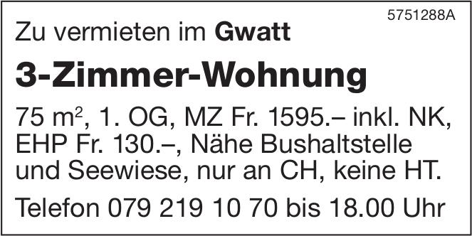 3-Zimmer-Wohnung, Gwatt, zu vermieten