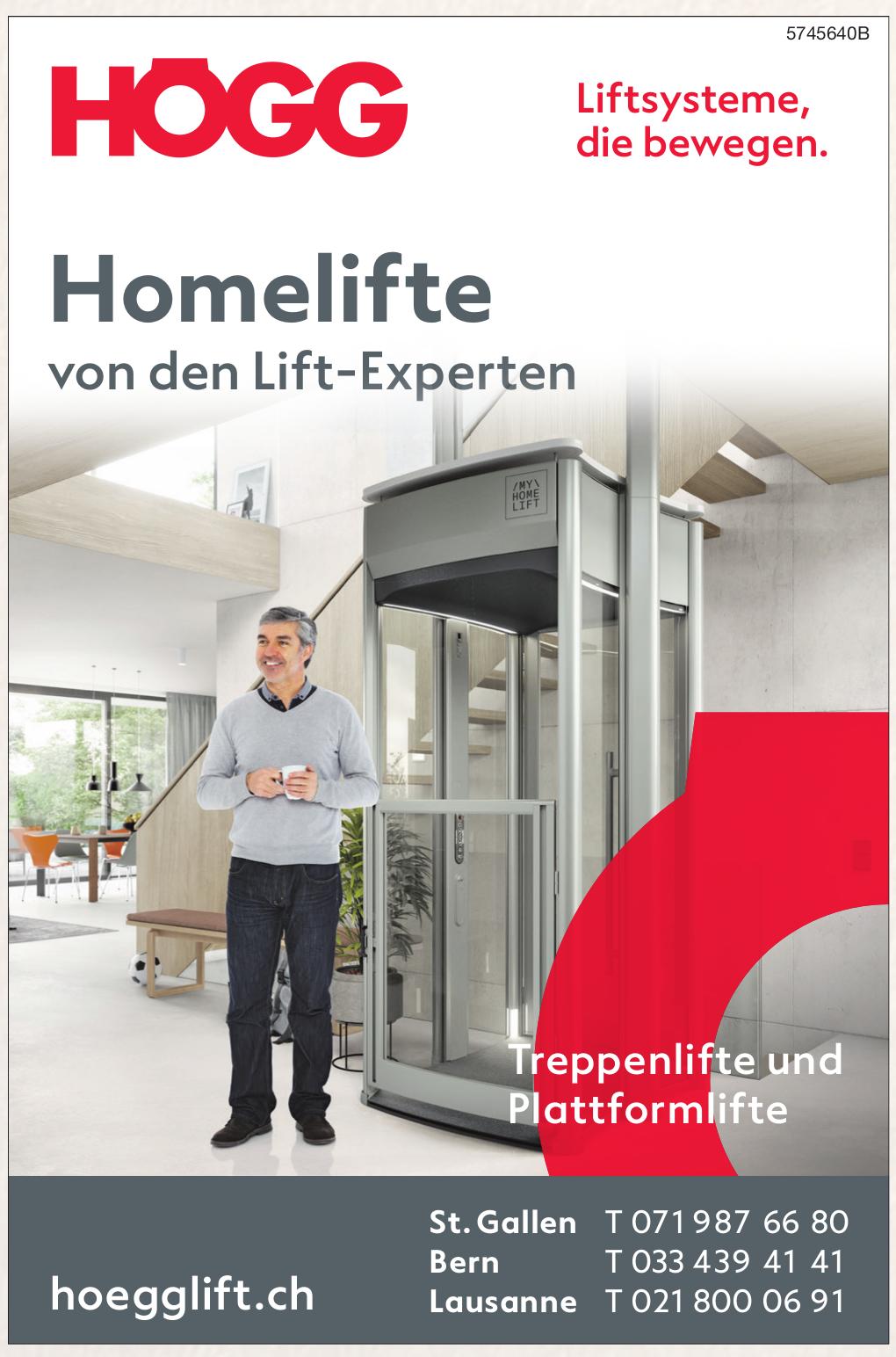 HÖGG, Liftsysteme, die bewegen.