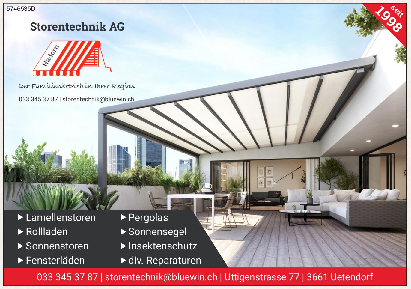 Storentechnik AG, Uetendorf - Lamellenstoren