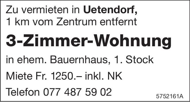 3-Zimmer-Wohnung, Uetendorf, zu vermieten