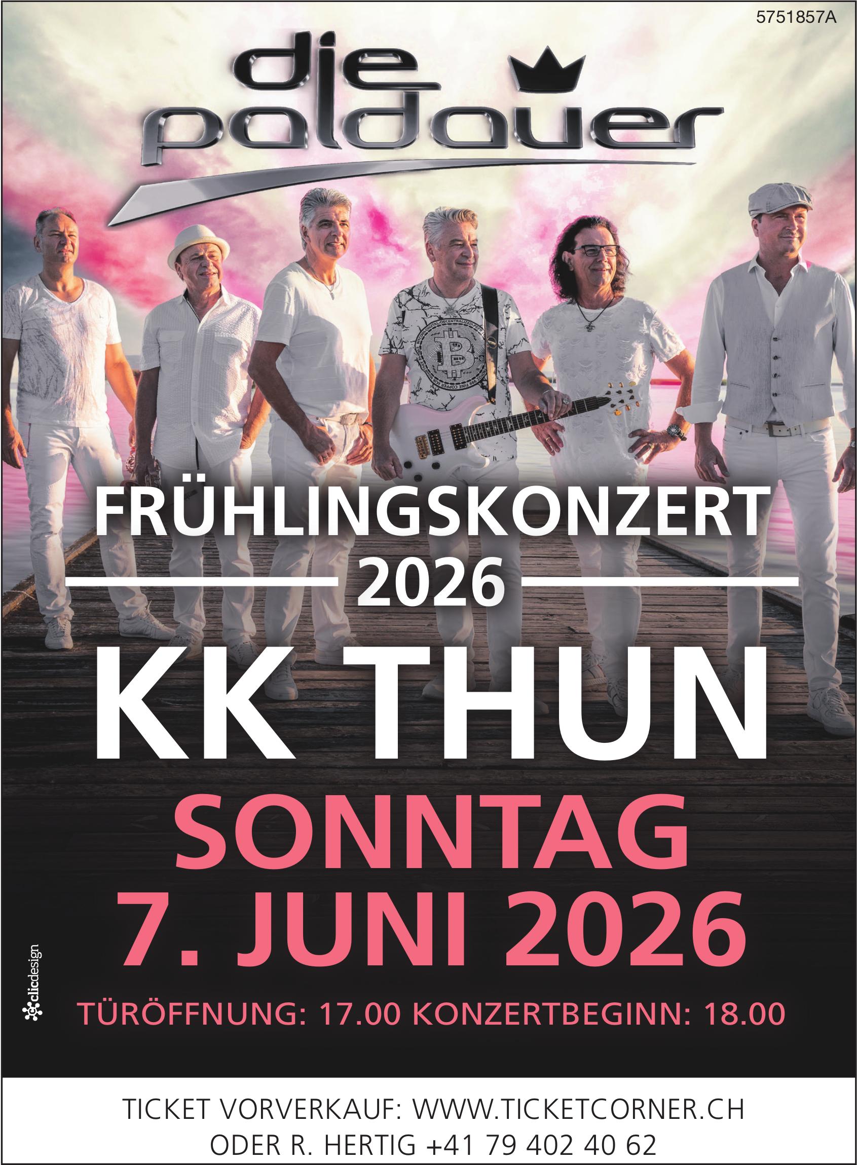die paldauer – FRÜHLINGSKONZERT 2026, 7. Juni, Thun