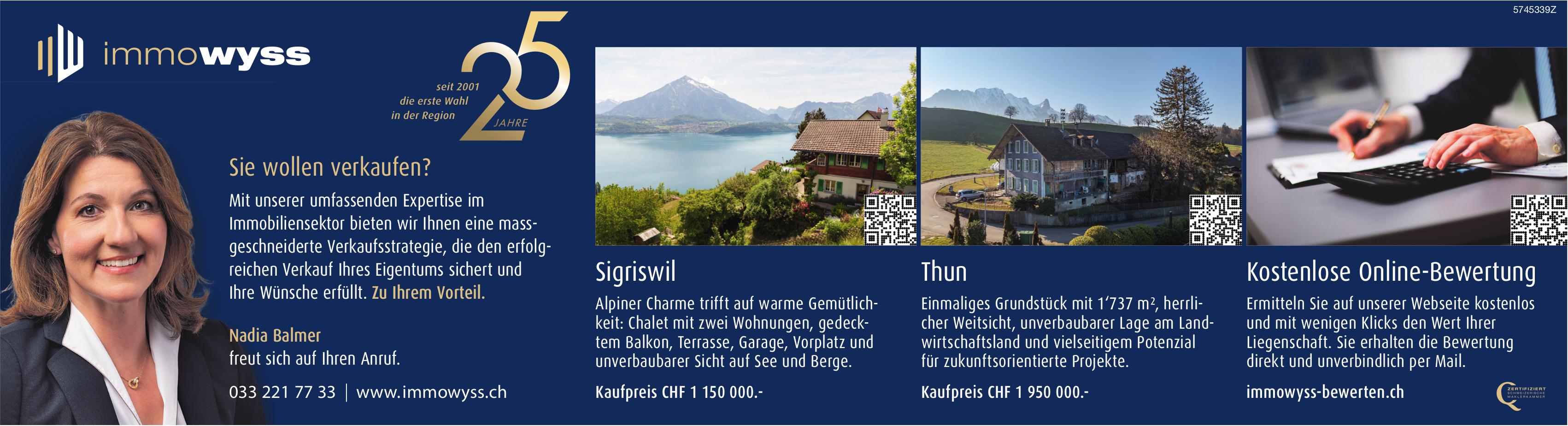 Immowyss, Sie wollen verkaufen?