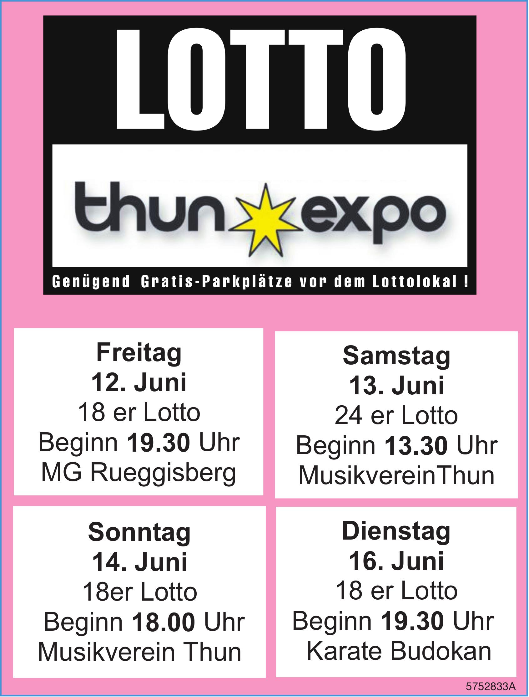 LOTTO, 12. - 16. Juni, thunexpo