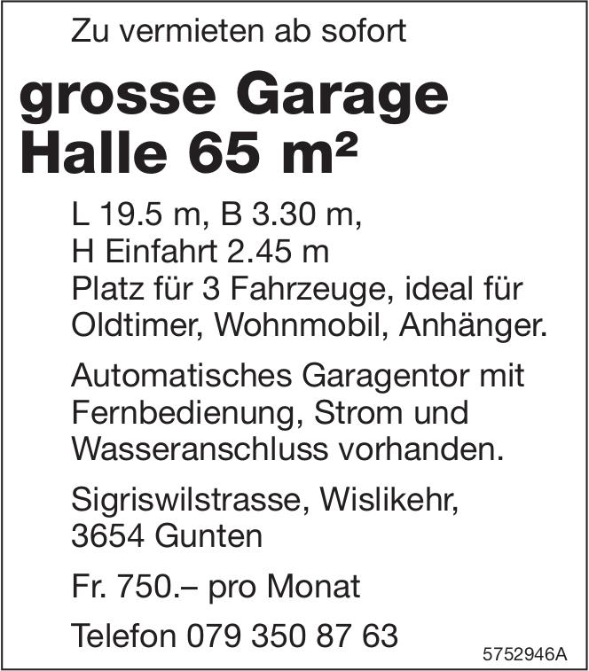 grosse Garage Halle 65 m², Gunten, zu vermieten