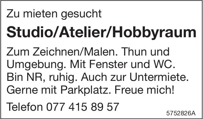 Studio/Atelier/Hobbyraum