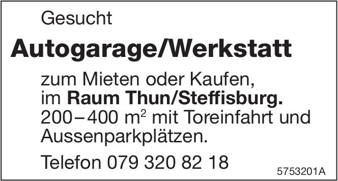 Autogarage/Werkstatt, zu kaufen gesucht