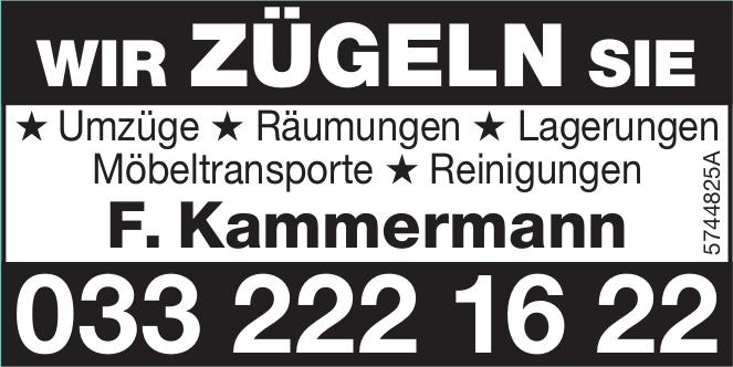 F. Kammermann, WIR ZÜGELN SIE