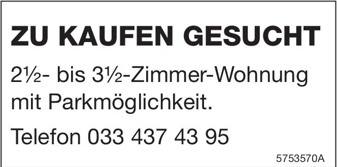 2½- bis 3½-Zimmer-Wohnung mit Parkmöglichkeit., zu kaufen gesucht