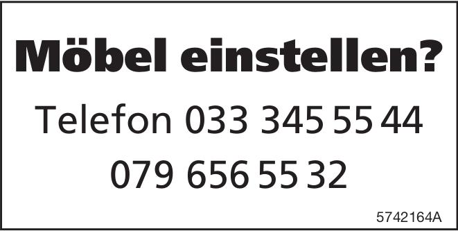 Möbel einstellen?, zu vermieten