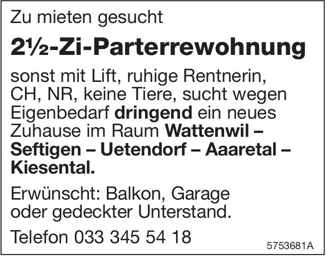 2½-Zi-Parterrewohnung, Seftigen, zu mieten gesucht