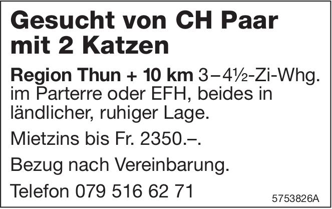 3-4 1/2-Zi-Whg, Thun, zu mieten gesucht