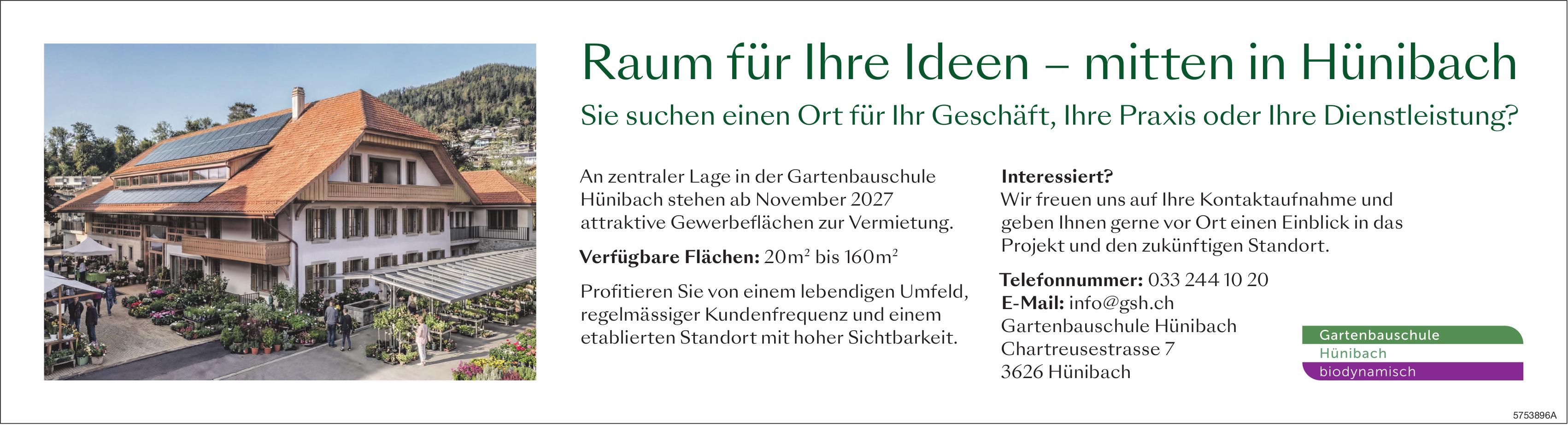 Raum für Ihre Ideen – mitten in Hünibach, zu verkaufen