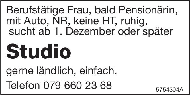 Studio, zu mieten gesucht