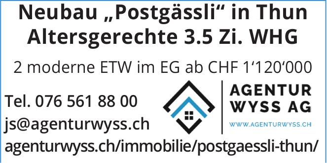 Altersgerechte 3.5 Zi. WHG, Thun, zu verkaufen