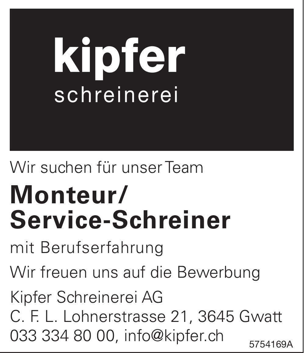 Monteur/Service-Schreiner, Kipfer Schreinerei AG, Gwatt, Gesucht