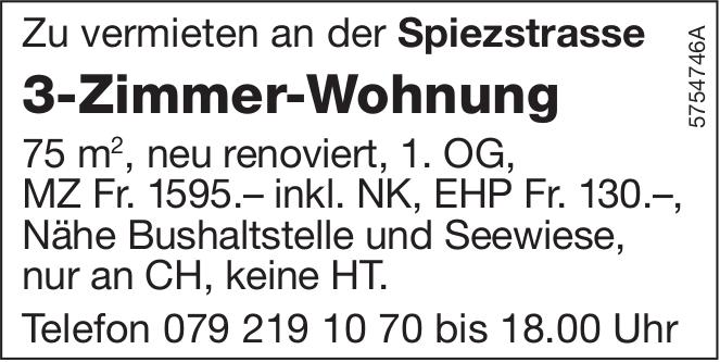 3-Zimmer-Wohnung, zu vermieten