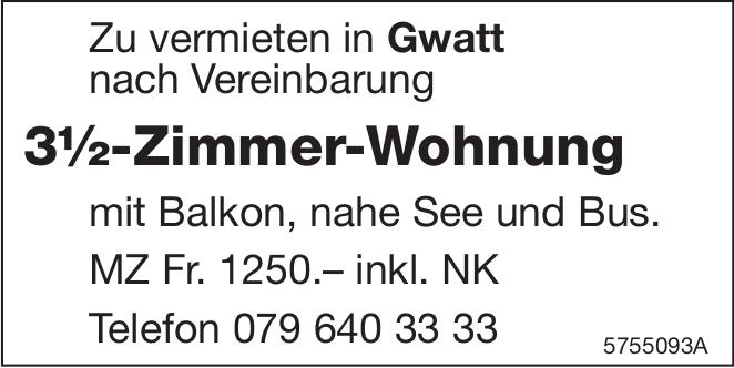 3½-Zimmer-Wohnung, Gwatt, zu vermieten