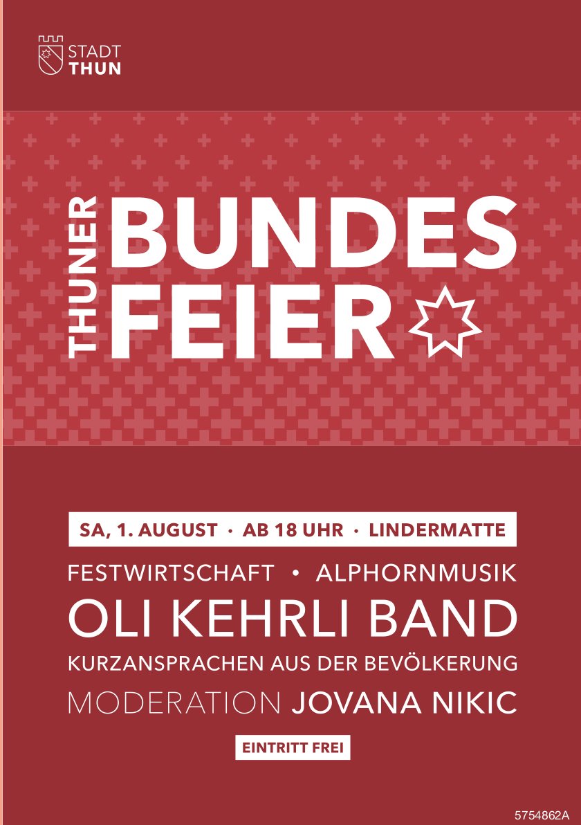 Thuner Bundesfeier, 1. August