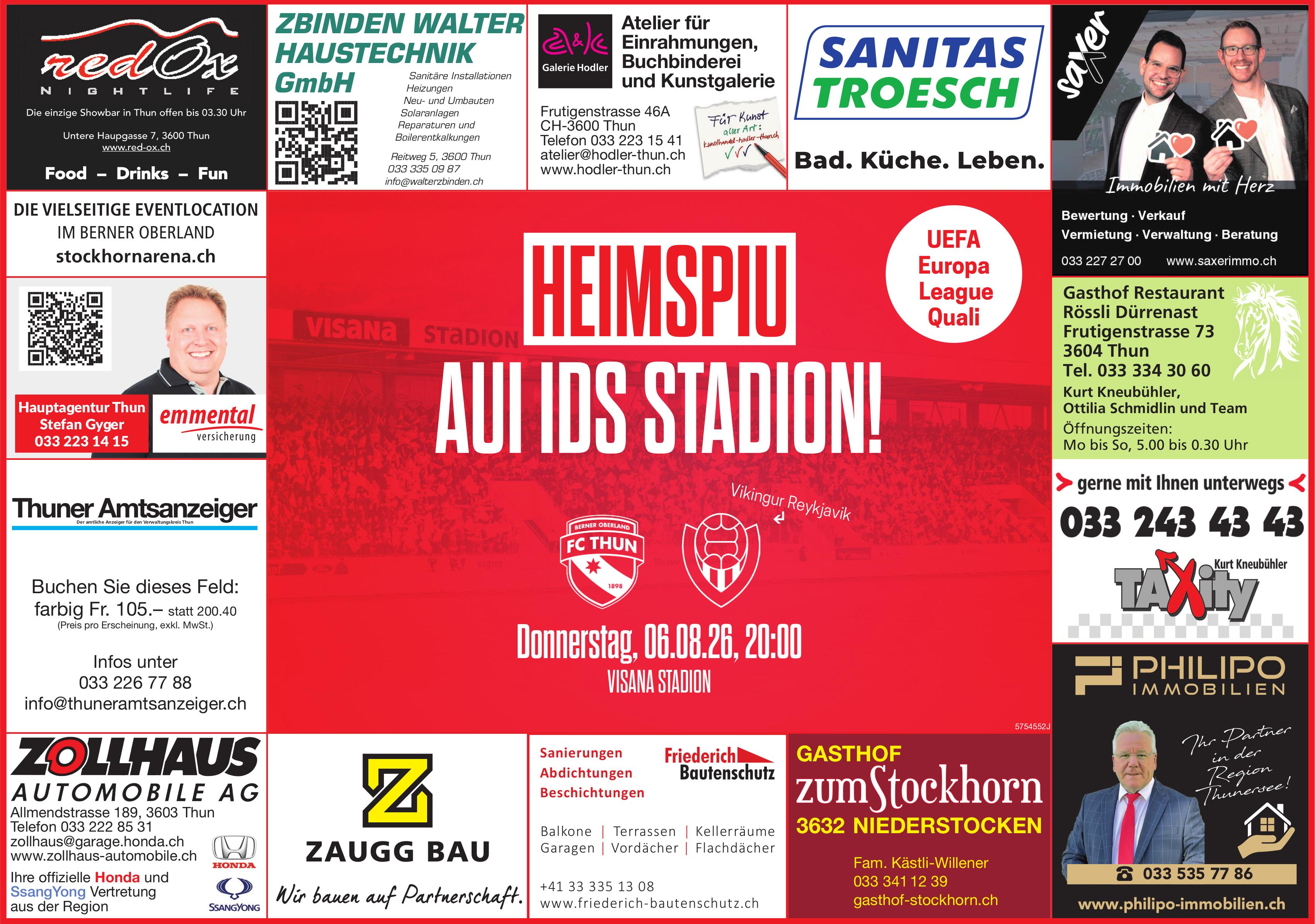 HEIMSPIU AUI IDS STADION!, 6. August, VISANA STADION