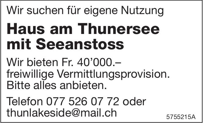 Haus am Thunersee mit Seeanstoss