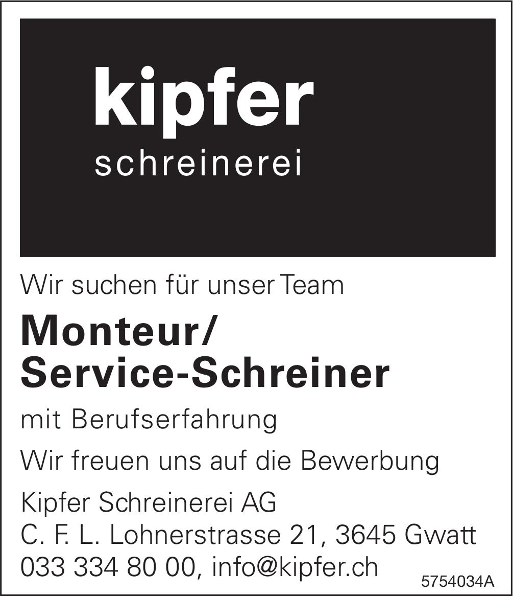 Monteur/ Service-Schreiner, Kipfer Schreinerei AG, Gwatt, Gesucht