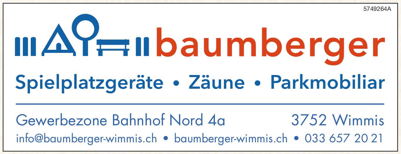 Baumberger, Wimmis - Spielplatzgeräte • Zäune • Parkmobiliar