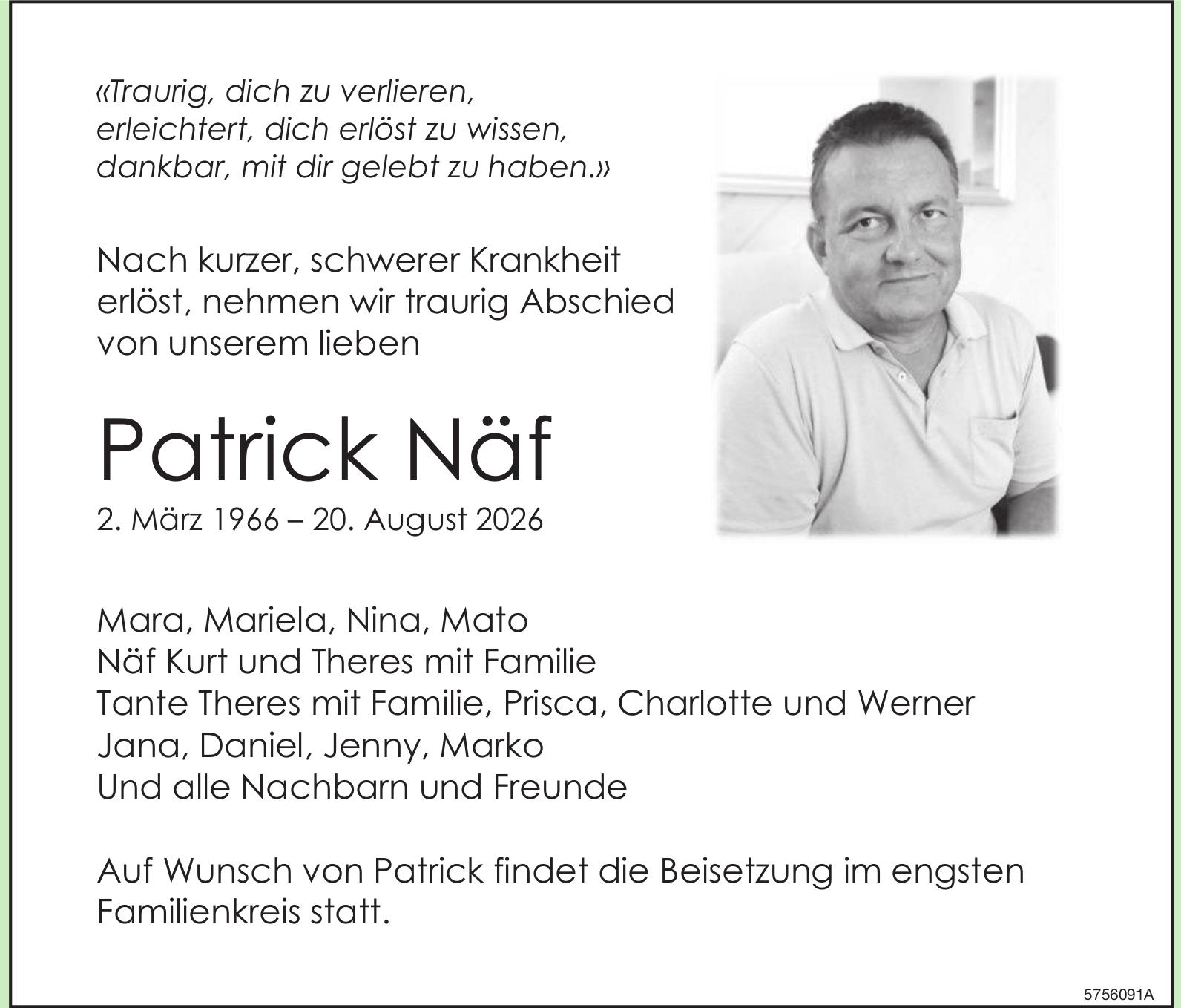 Näf Patrick, August 2026 / TA