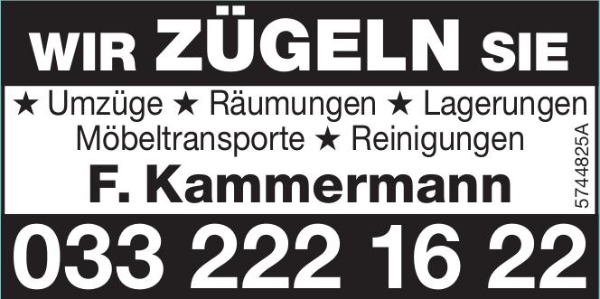 F. Kammermann, WIR ZÜGELN SIE