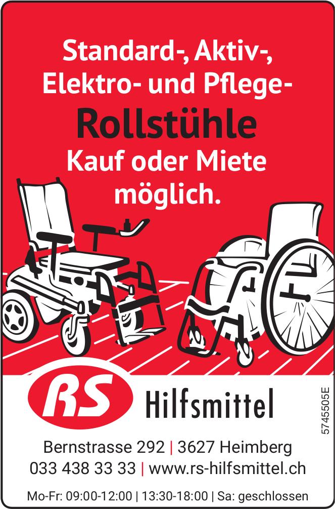 RS Hilfsmittel, Heimberg - Rollstühle - Kauf oder Miete möglich.