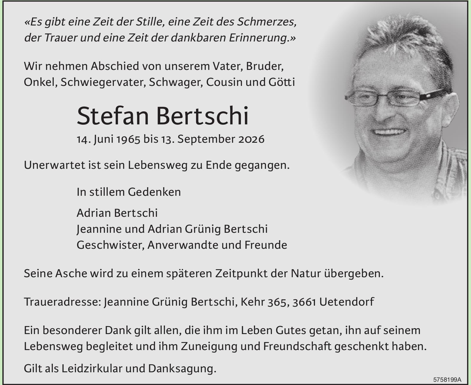 Bertschi Stefan, September 2026 / TA