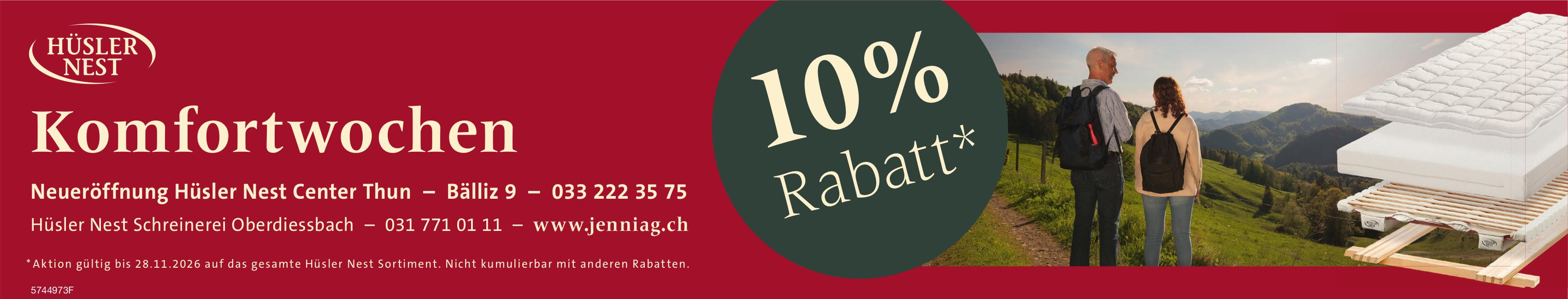 Hüsler Nest, Thun - 10% Rabatt*