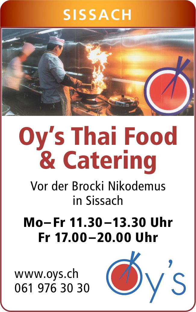 Oy’s Thai Food & Catering, Sissach