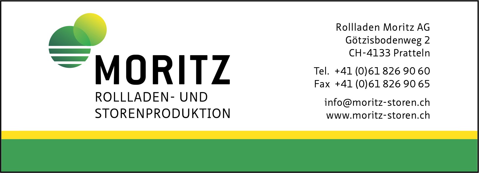 Rollladen Moritz AG, Pratteln - Rollladen- und Storenproduktion