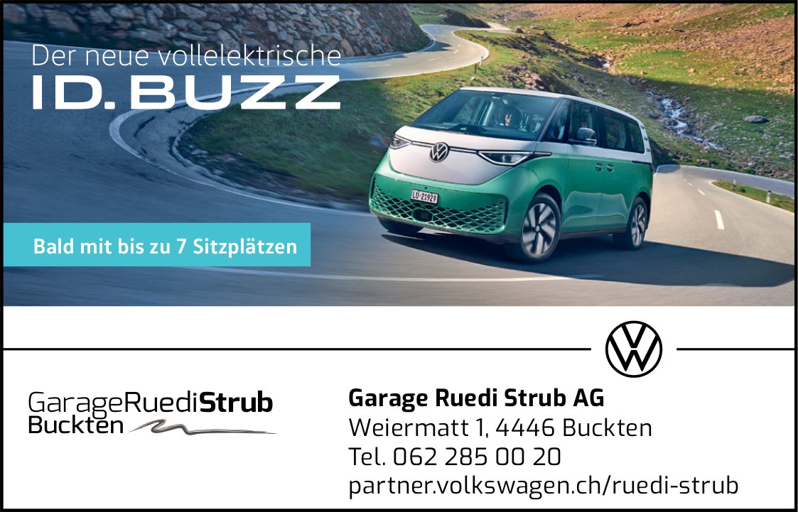 Garage Ruedi Strub AG, Buckten - Der neue vollelektrische ID.BUZZ
