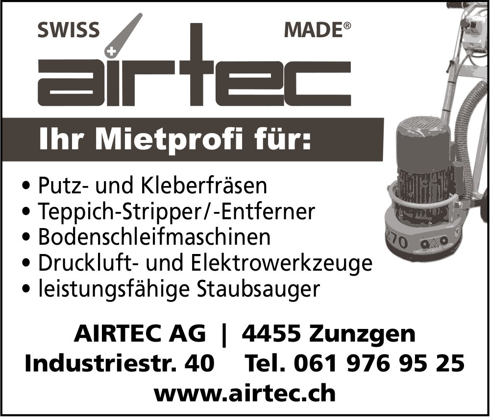 Airtec AG, Zunzgen - Ihr Mietprofi