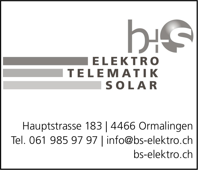 B+S, Ormalingen - Elektro, Telematik, Solar