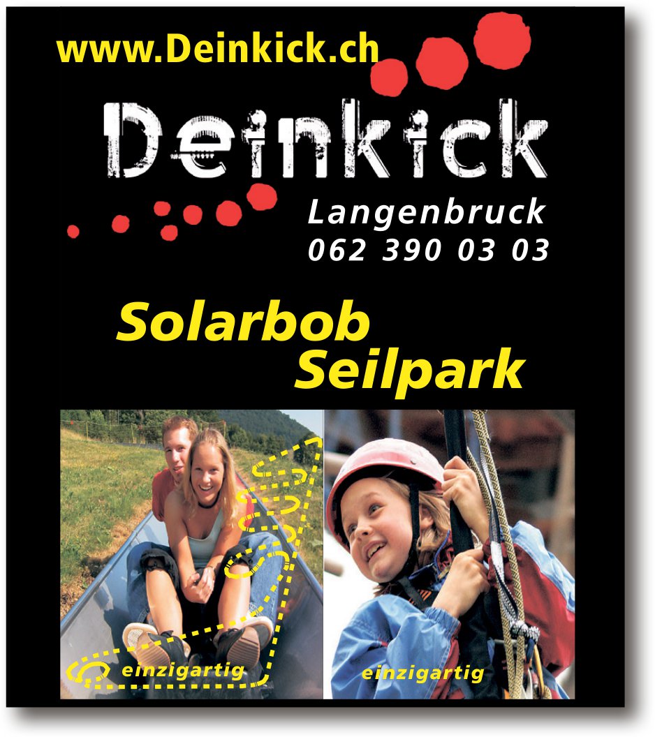 Deinkick, Langenbruck - Solarbob, Seilpark
