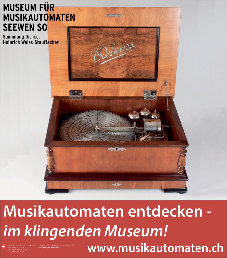 Museum für Musikautomaten, Seewen SO - Musikautomaten entdecken - im klingenden Museum!