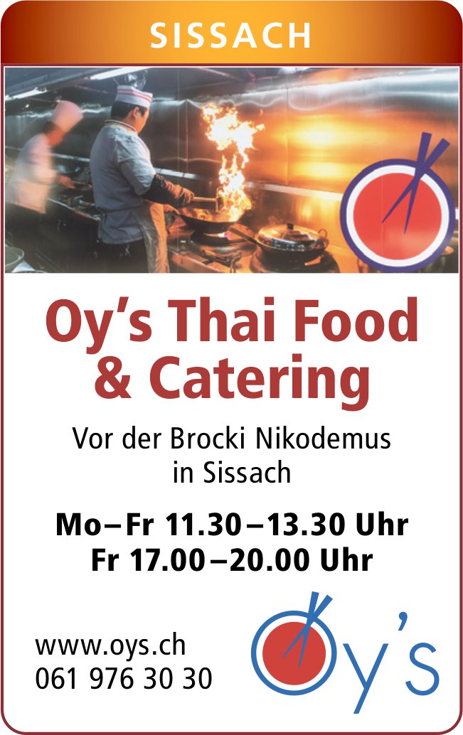 Oy’s Thai Food & Catering, Sissach