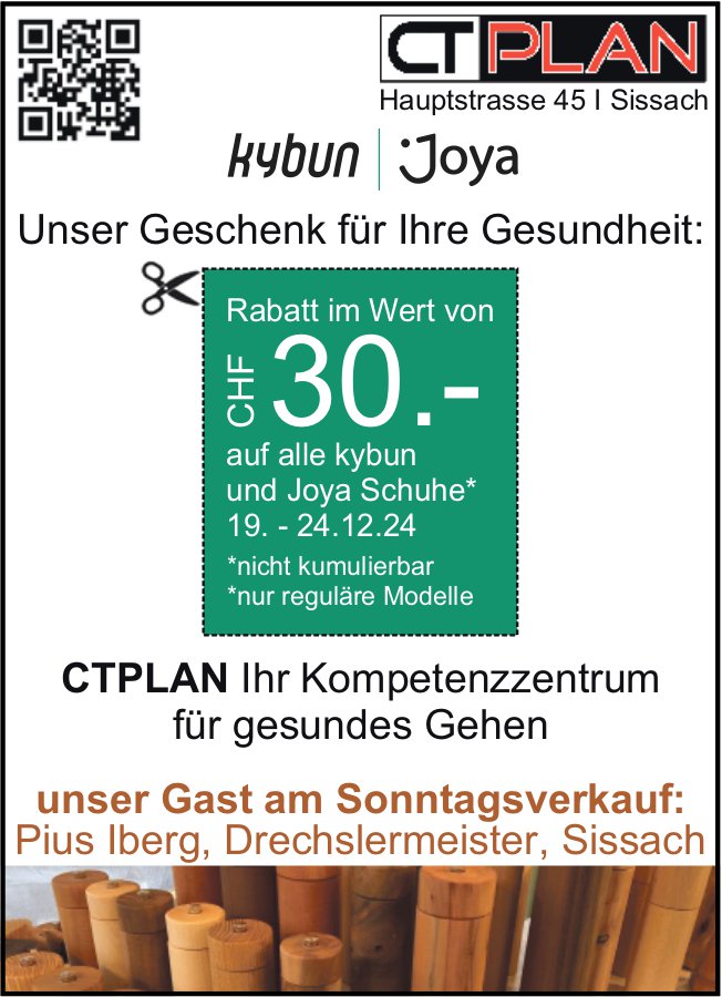 CTPLAN, Sissach - Unser Geschenk für Ihre Gesundheit