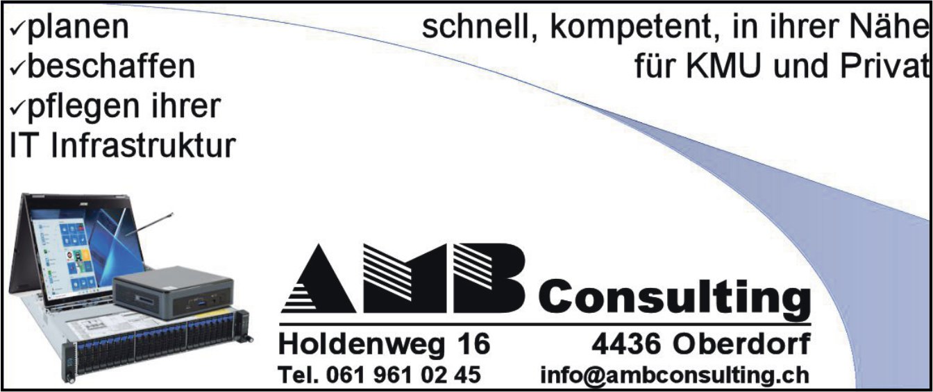 AMB Consulting, Oberdorf - Schnell, kompetent, in ihrer Nähe