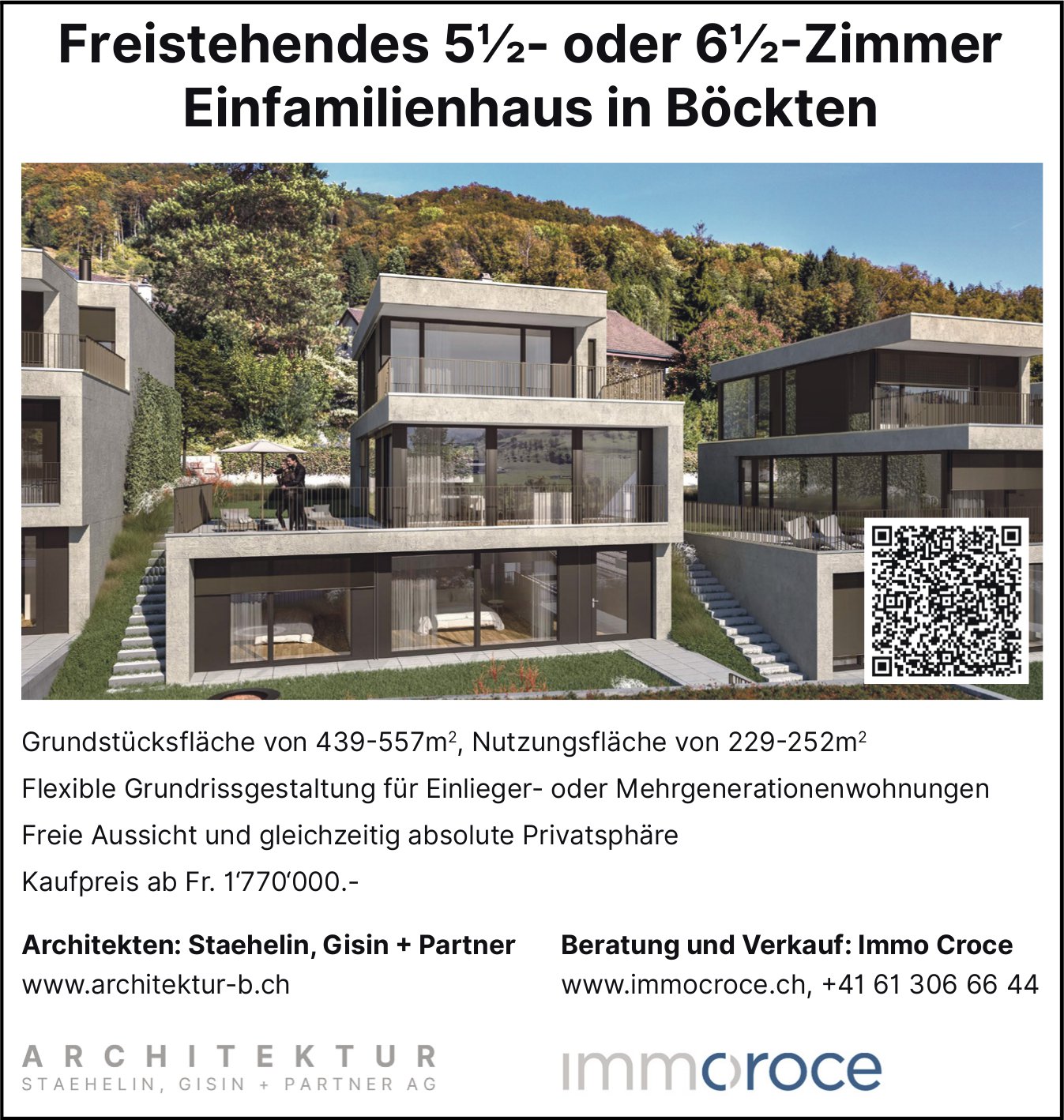 Freistehendes 5.5- oder 6.5-Zimmer Einfamilienhaus, Böckten, zu verkaufen