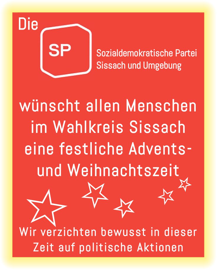 SP Sissach und Umgebung - Eine festliche Advents- und Weihnachtszeit