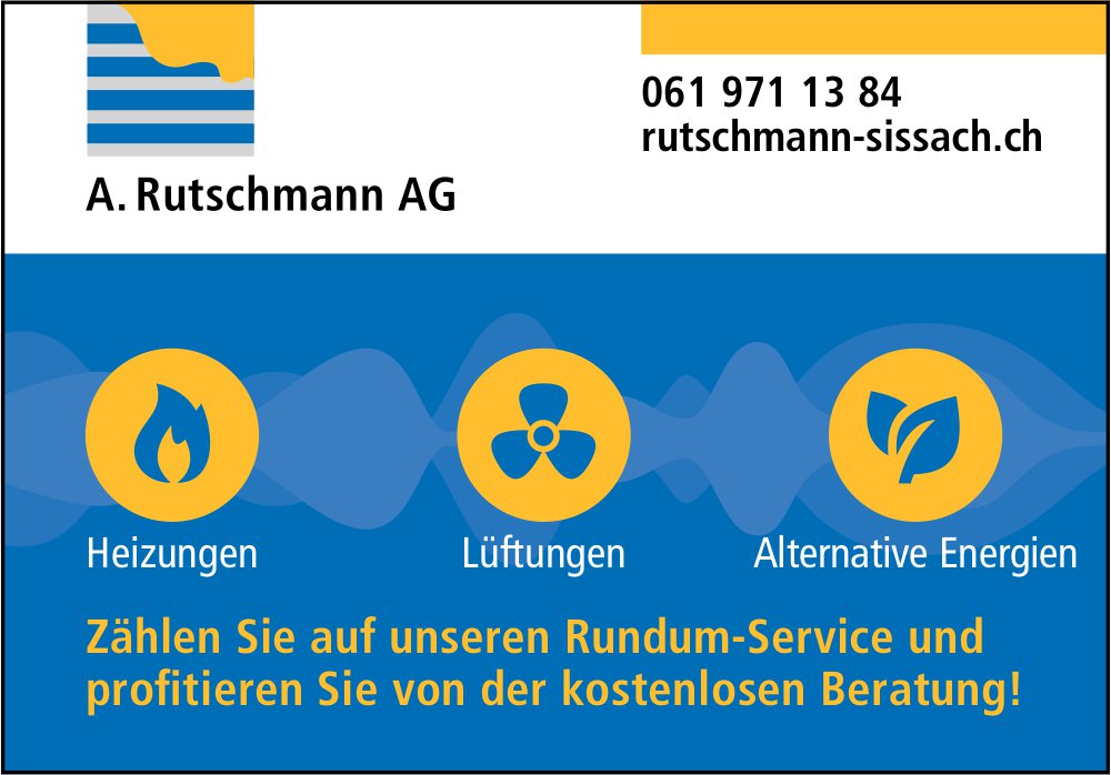 A. Rutschmann AG, Sissach - Heizungen, Lüftungen,  Alternative Energien