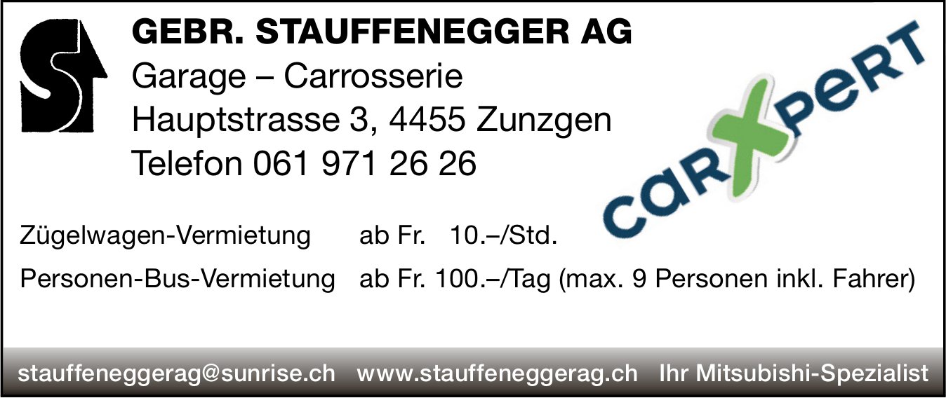 Gebr. Stauffenegger AG, Zunzgen - carXpert