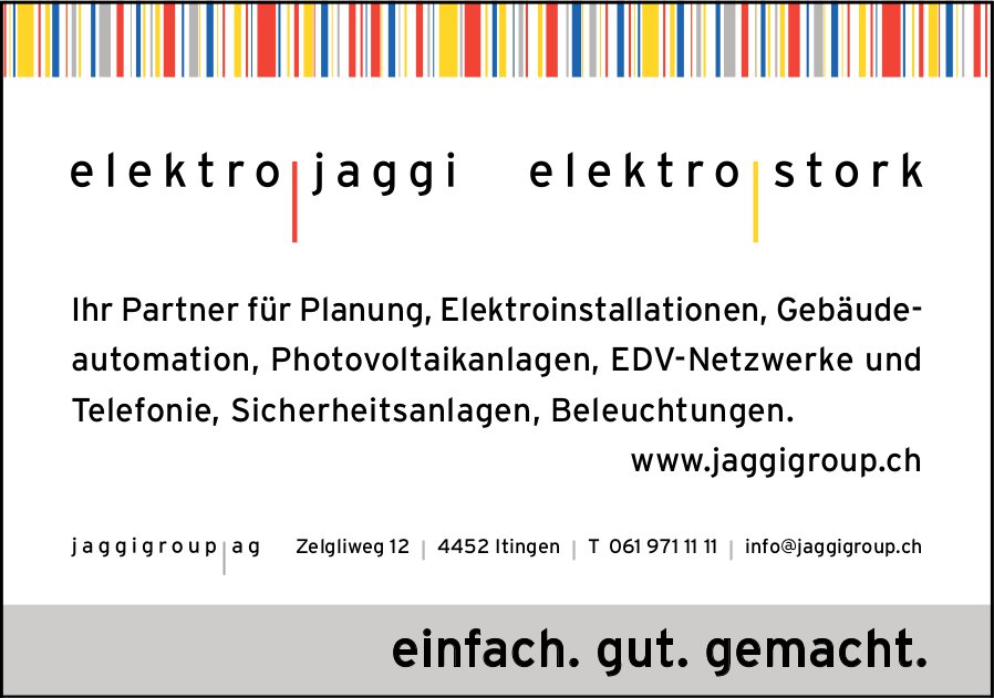 Jaggigroup AG, Itingen - einfach. gut. gemacht.