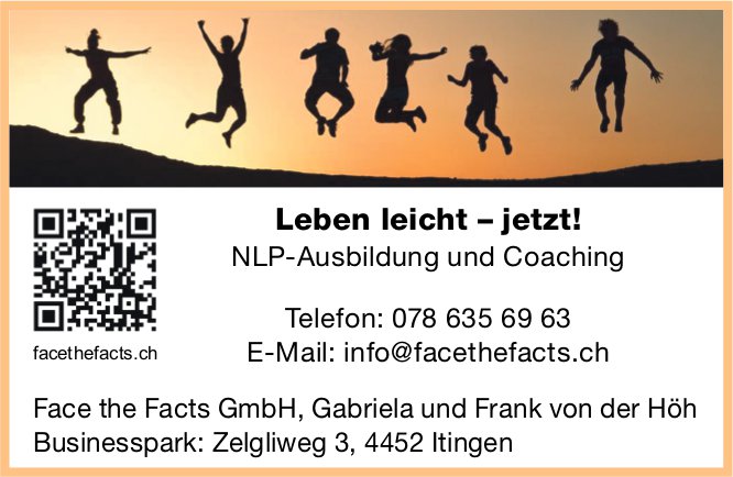 Face the Facts GmbH, Itingen - NLP-Ausbildung und Coaching