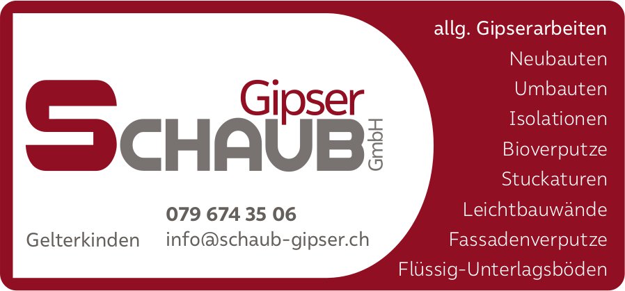 Gipser Schaub GmbH, Gelterkinden - Allg. Gipserarbeiten