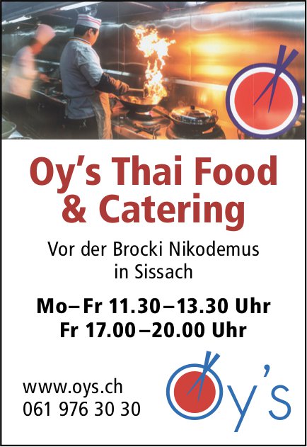 Oy's, Sissach - Thai Food & Catering