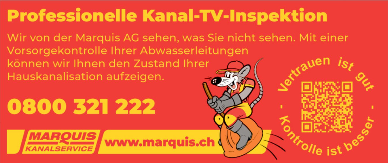 Marquis AG Kanalservice, Professionelle Kanal-TV-Inspektion